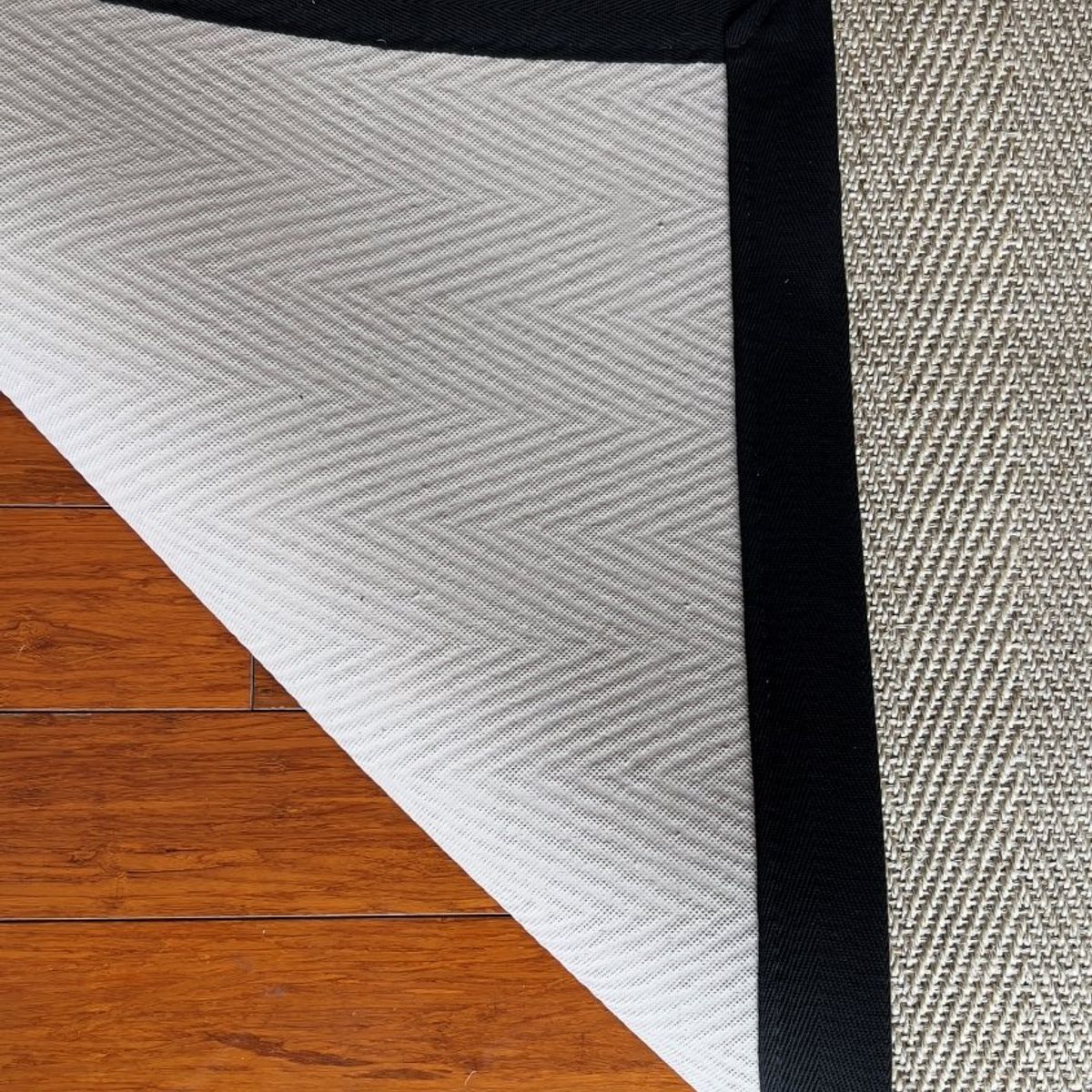 GENERICO - Alfombra Sisal Natural Borde Negro 250x350 cm VB1065