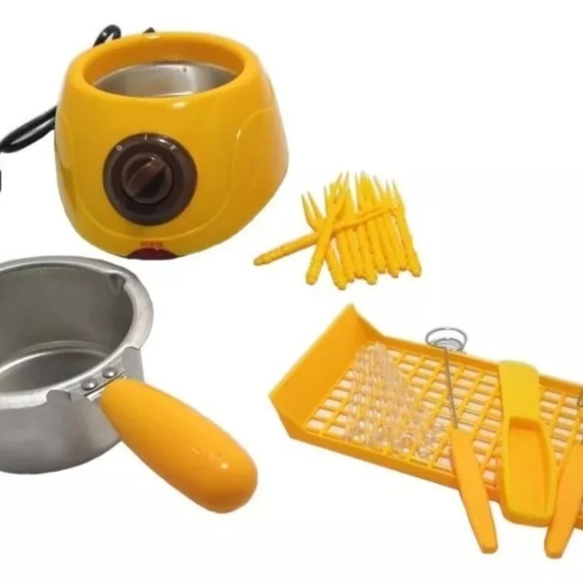 GENERICO - Maquina Olla Fondue Para Derretir Chocolate + 30 Accesorios