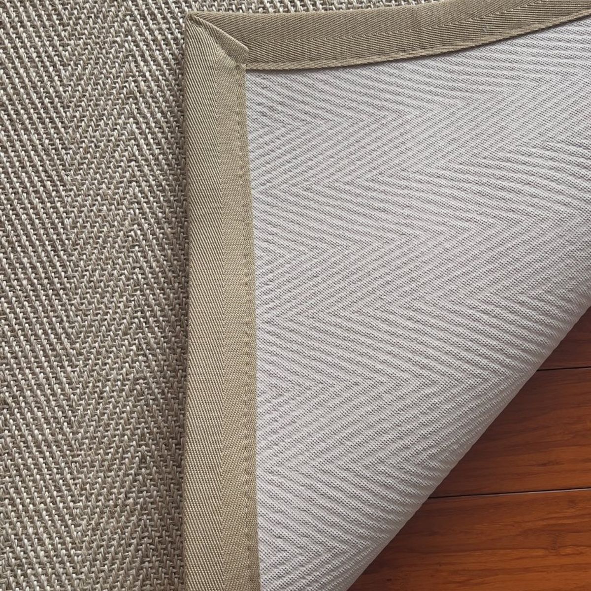 GENERICO - Alfombra Sisal Natural Borde Beige 170x240 cm VB1065