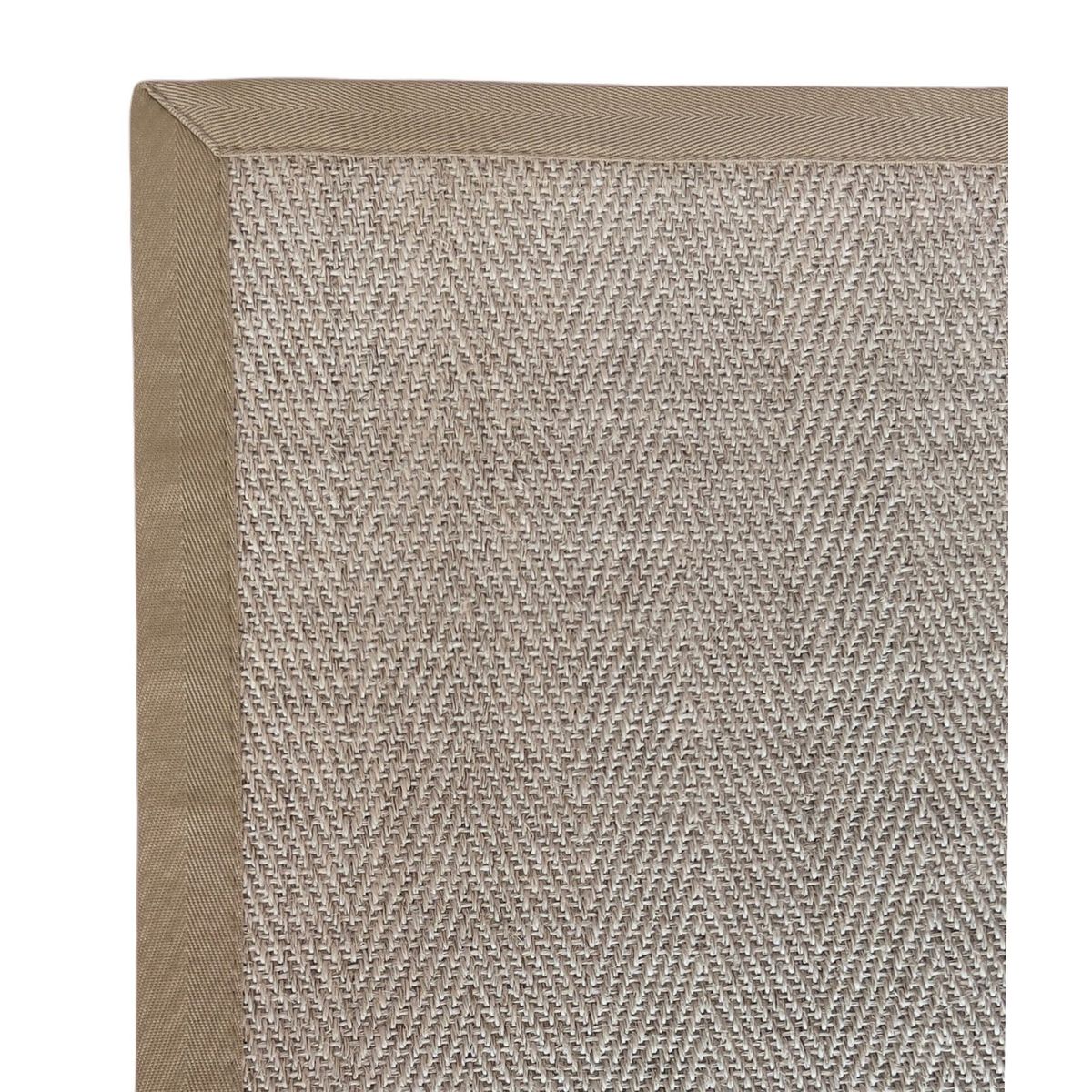 GENERICO - Alfombra Sisal Natural Borde Beige 170x240 cm VB1065