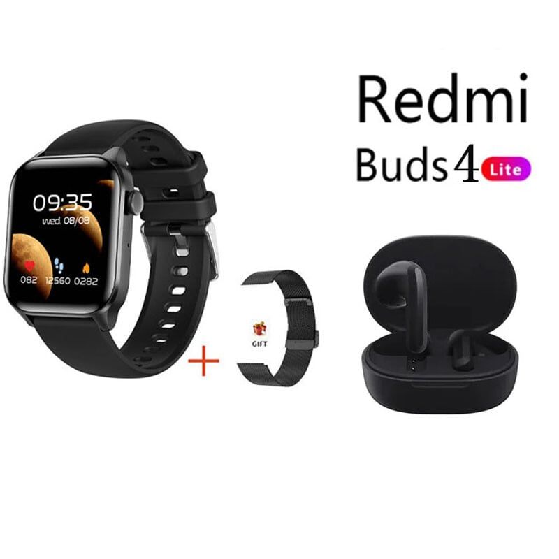 XIAOMI - Reloj inteligente resistente al agua+Xiaomi Buds4 Lite combo - Negro