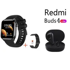 XIAOMI - Reloj inteligente resistente al agua+Xiaomi Buds4 Lite combo - Negro