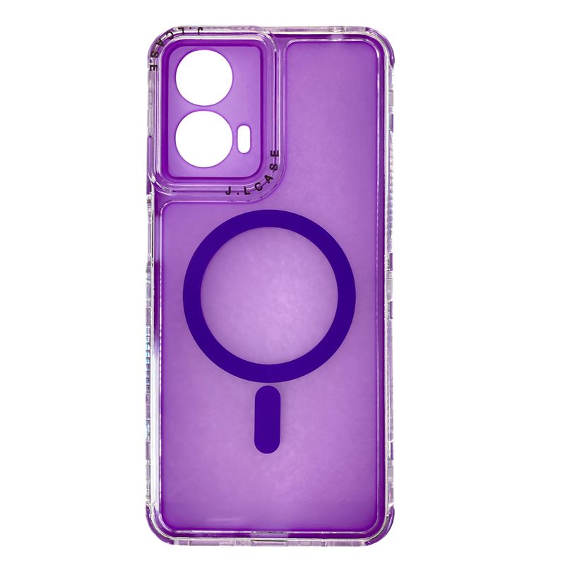 JOIGO - Carcasa Antigolpe 360 Para Motorola G04/G04S Magsafe Lila