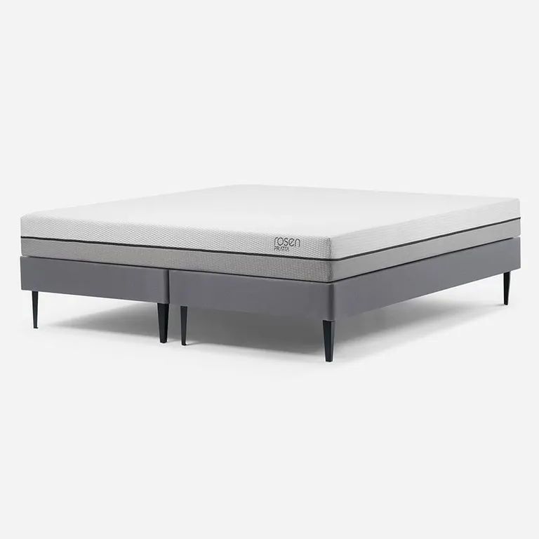 Cama Europea Pratta King Pata Acero Base D. 180 x 200 cm
