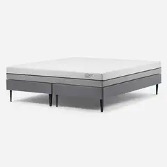 ROSEN - Cama Europea Pratta King Pata Acero Base D. 180 x 200 cm