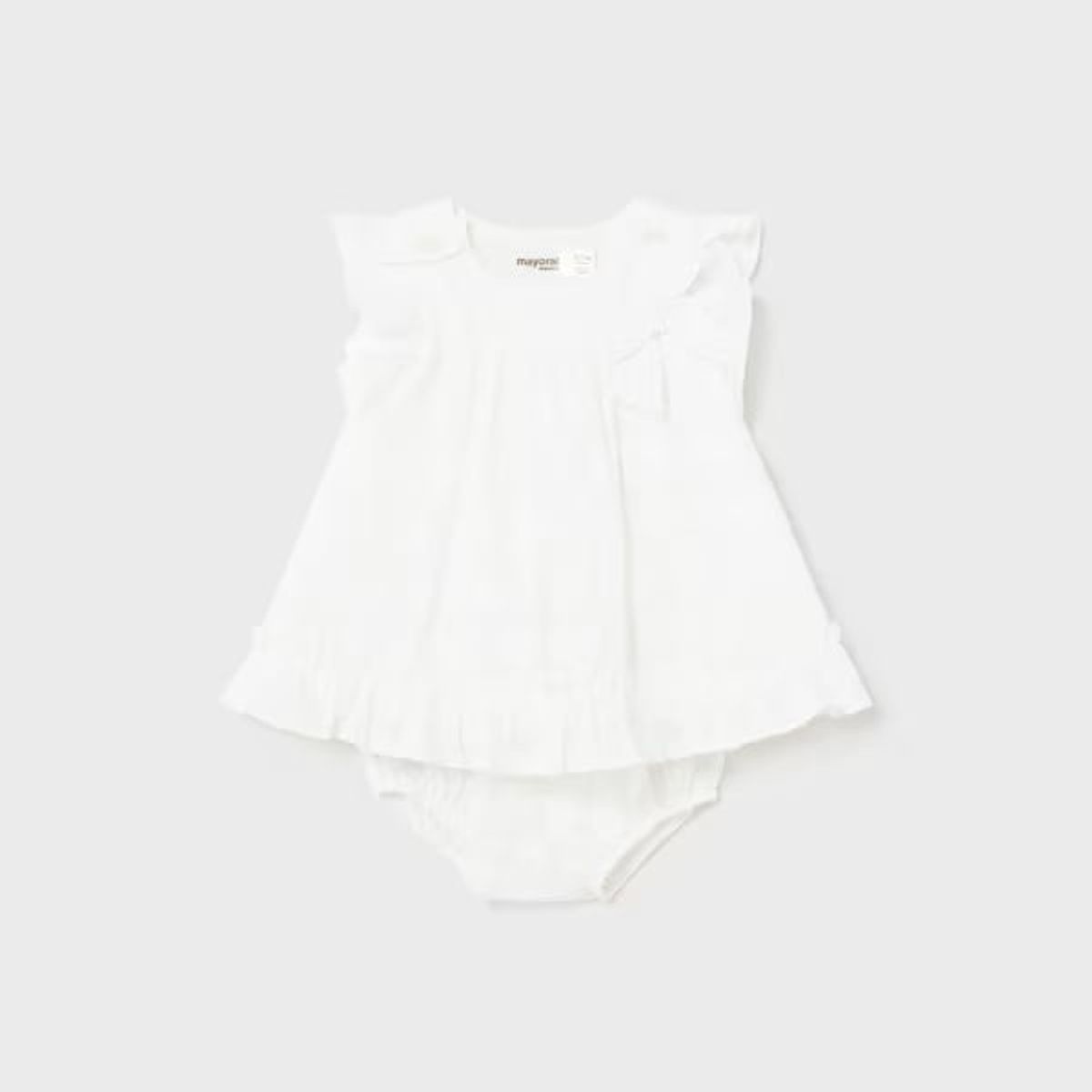 MAYORAL - Vestido jacquard Better cotton recién nacido