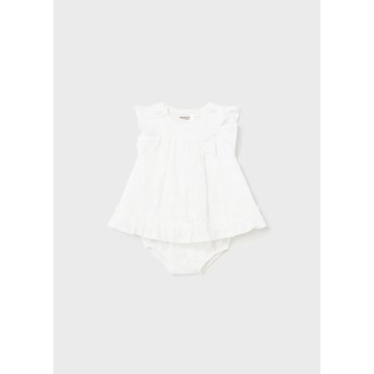 MAYORAL - Vestido jacquard Better cotton recién nacido