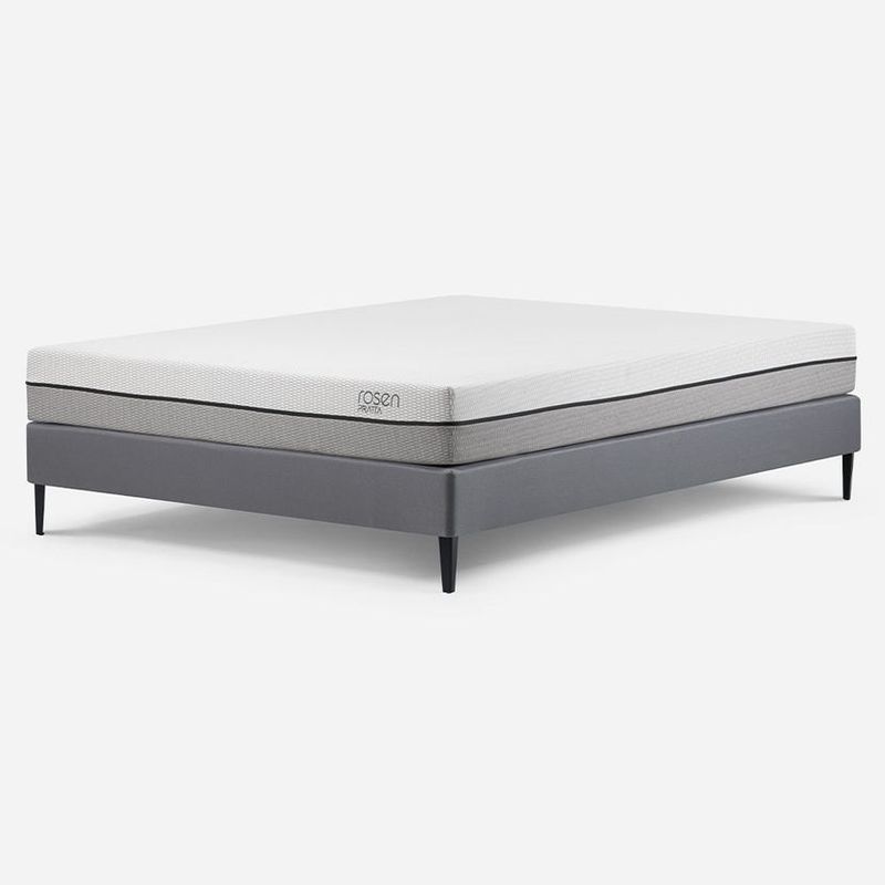ROSEN - Cama Europea Pratta 2 Plazas Pata Acero 150 x 200 cm