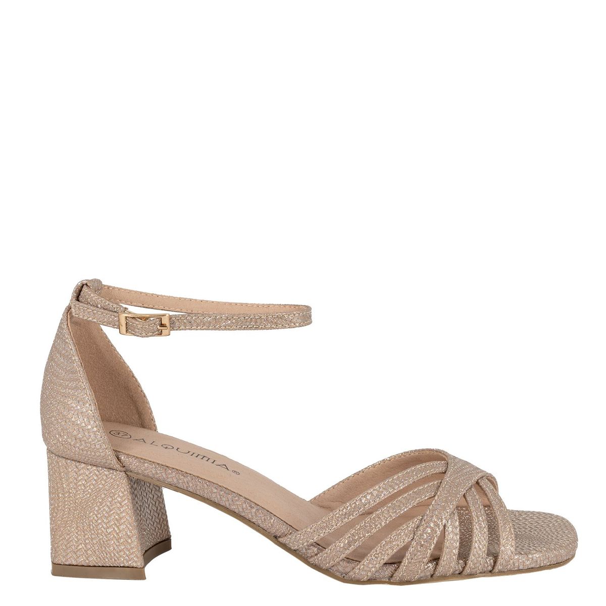 ALQUIMIA - Sandalia Mujer Dorado Pilar Alquimia