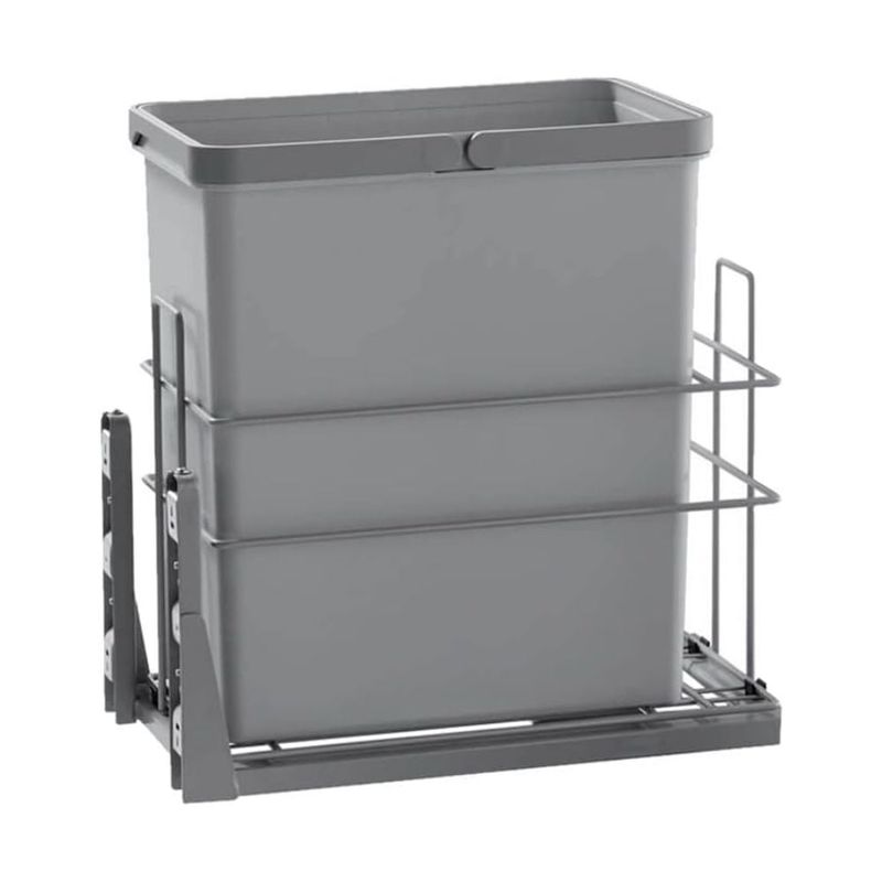 HBT - Basurero 28 lts para Frente 300 mm HIGOLD Gris