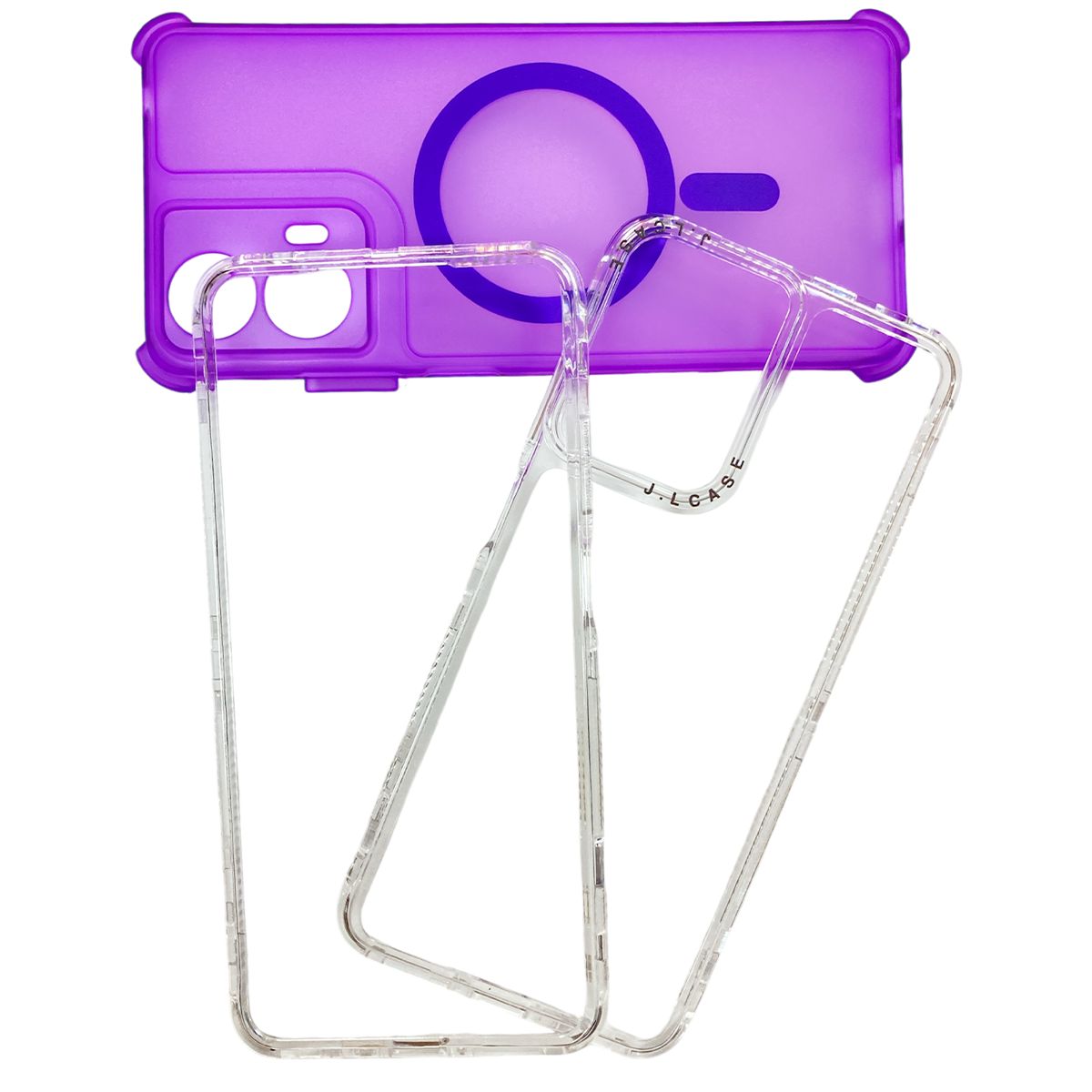 JOIGO - Carcasa Antigolpe 360 Para Motorola G04/G04S Magsafe Rosado.