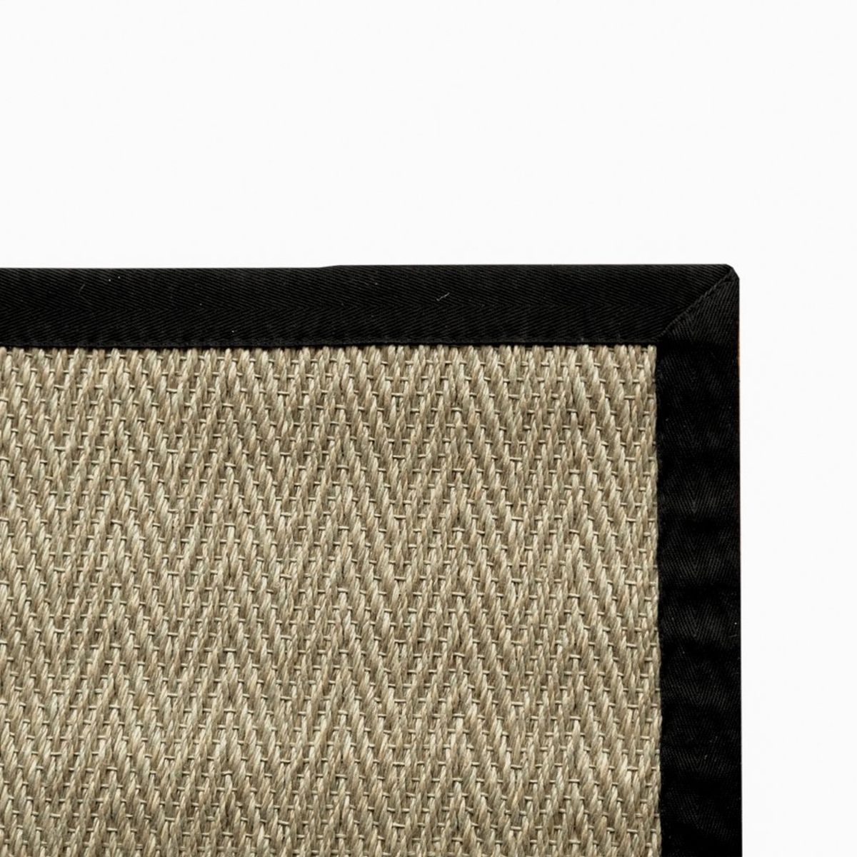 GENERICO - Alfombra Sisal Sintetico Borde Negro 200x300 cm PVB04