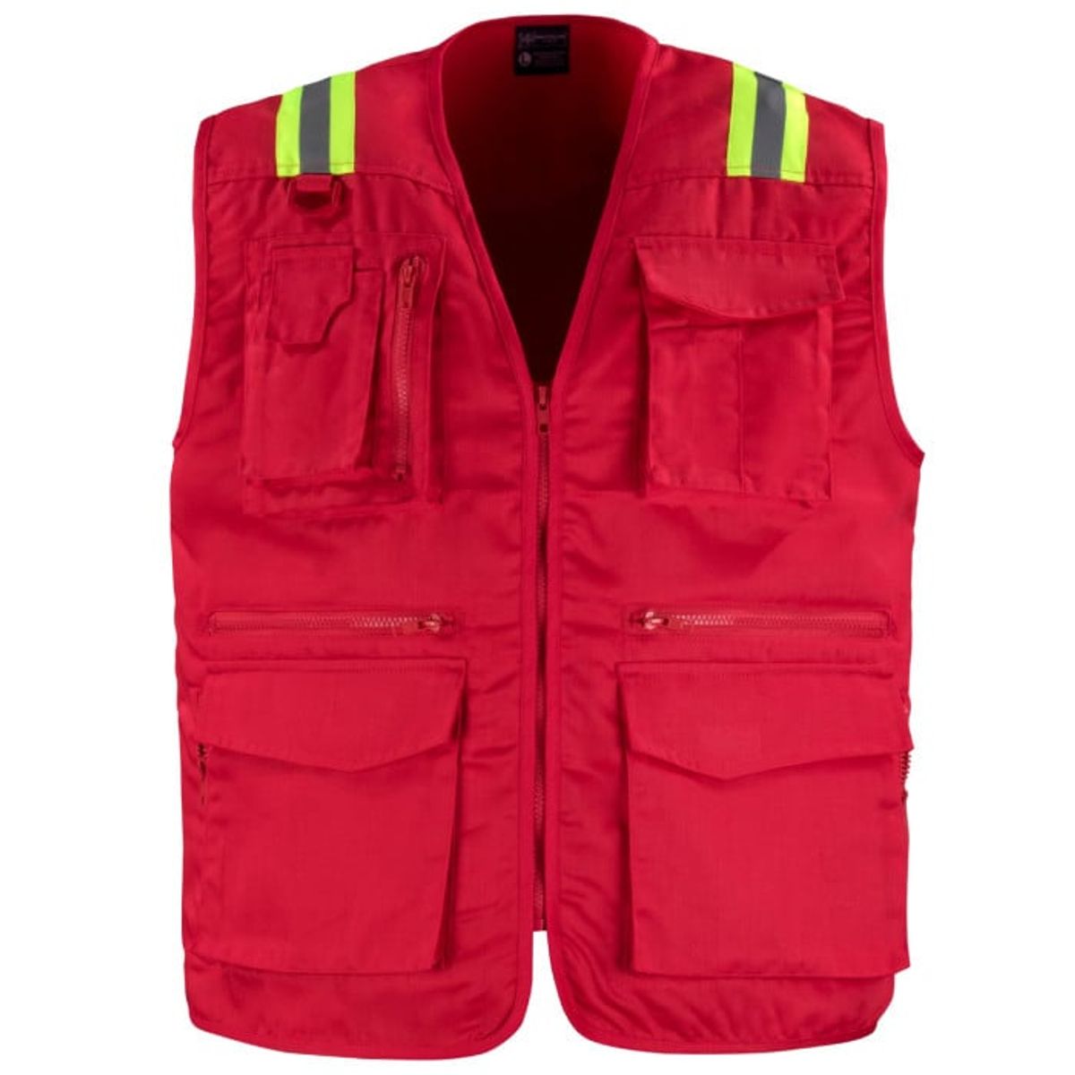 T-WORLD - Chaleco Geólogo Gabardina Dual Hi-Vis Con Cinta Día y Noche Hombre