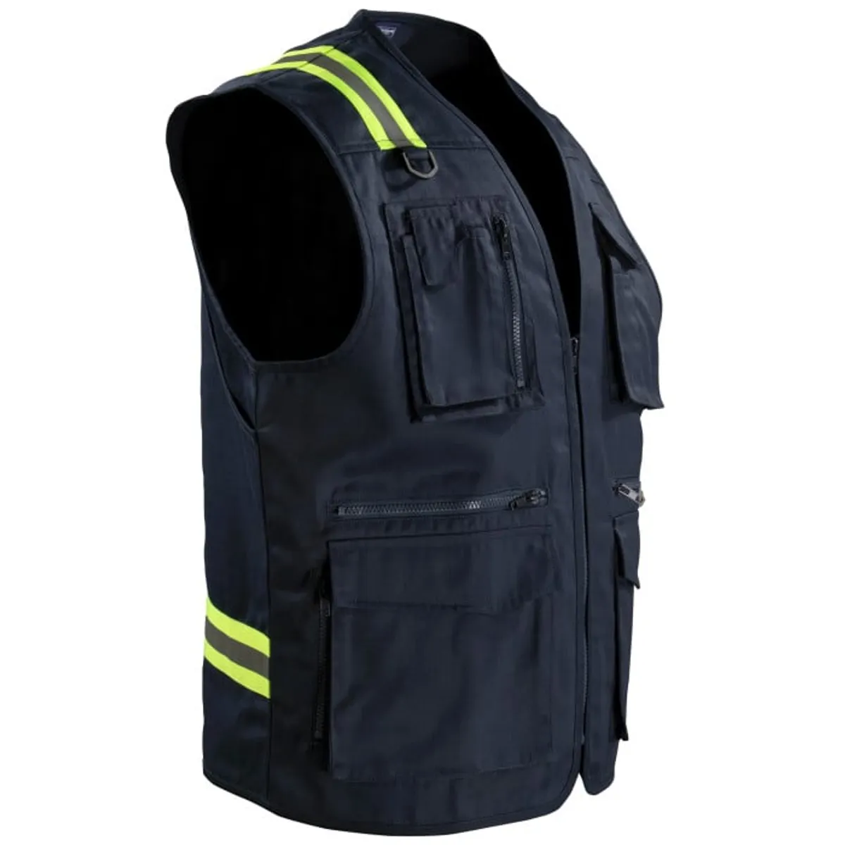 T-WORLD - Chaleco Geólogo Gabardina Dual Hi-Vis Con Cinta Día y Noche Hombre