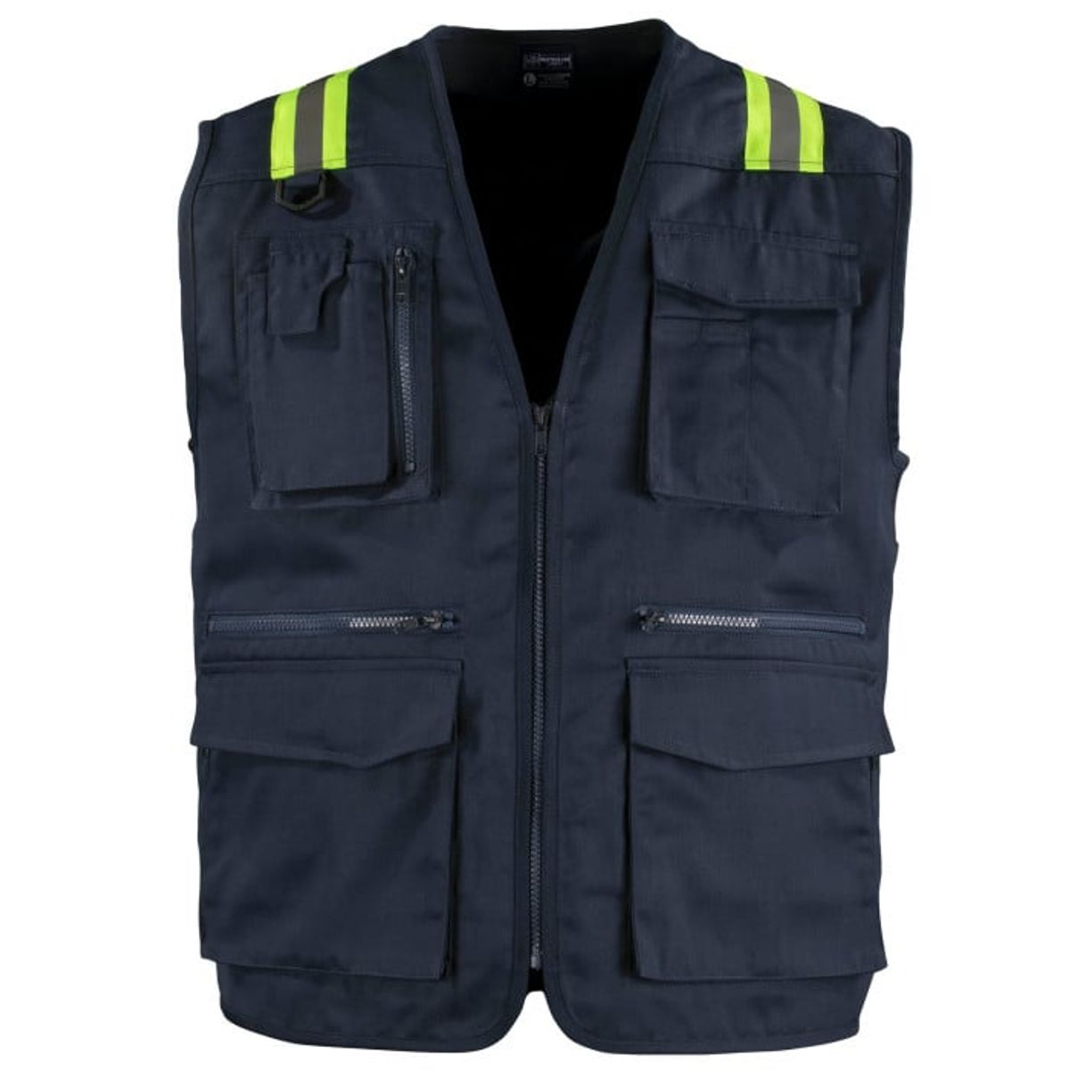 T-WORLD - Chaleco Geólogo Gabardina Dual Hi-Vis Con Cinta Día y Noche Hombre