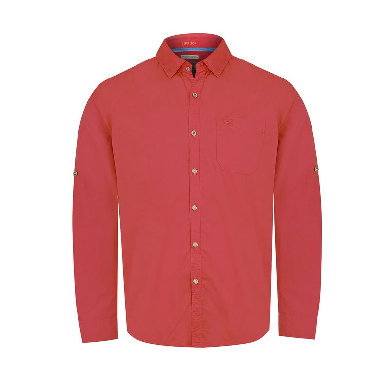 ROCKFORD - Camisa Algodón Orgánico Rojo Galiton Hombre ROCKFORD