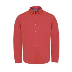 ROCKFORD - Camisa Algodón Orgánico Rojo Galiton Hombre