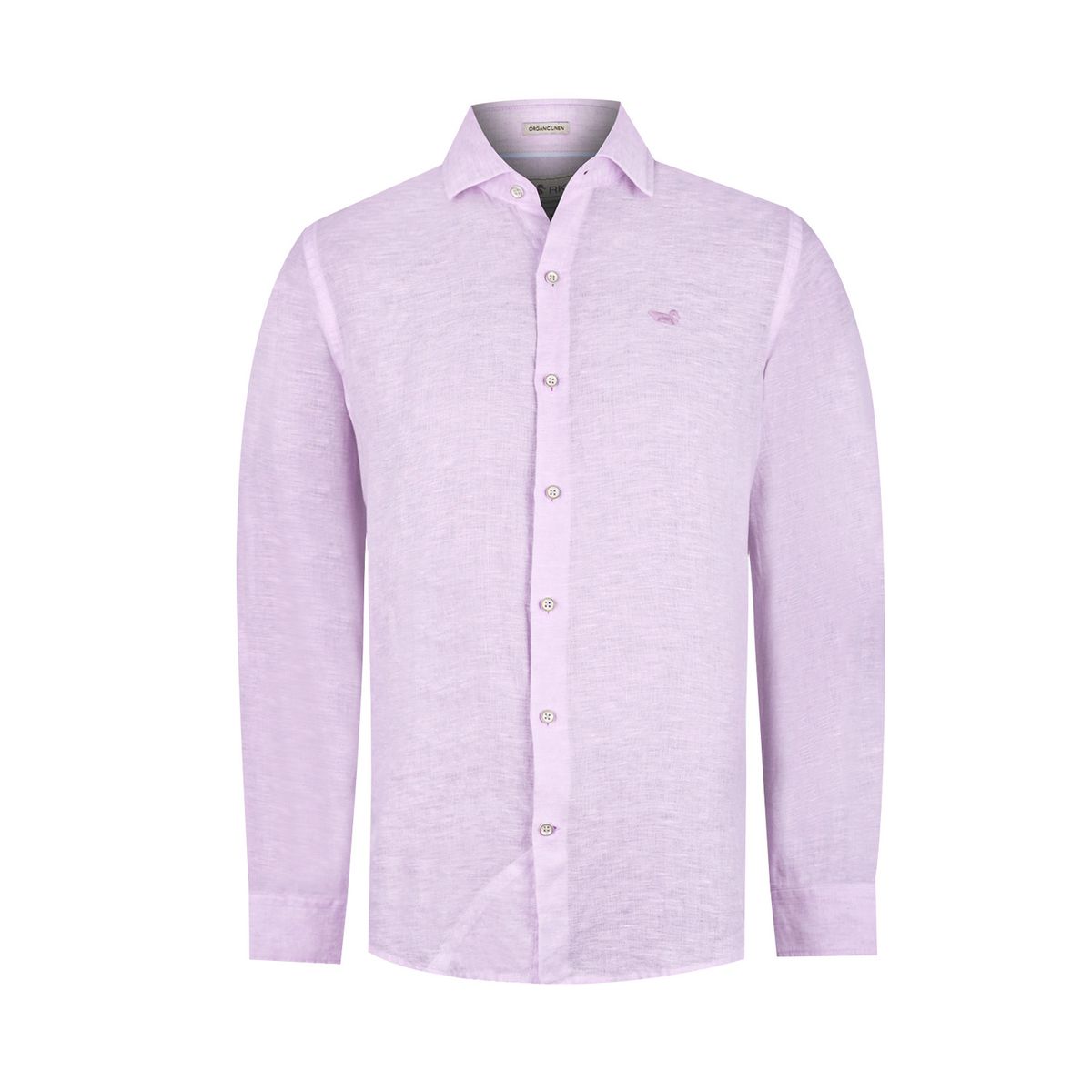 ROCKFORD - Camisa Lino Orgánico Lila Linen Hombre ROCKFORD
