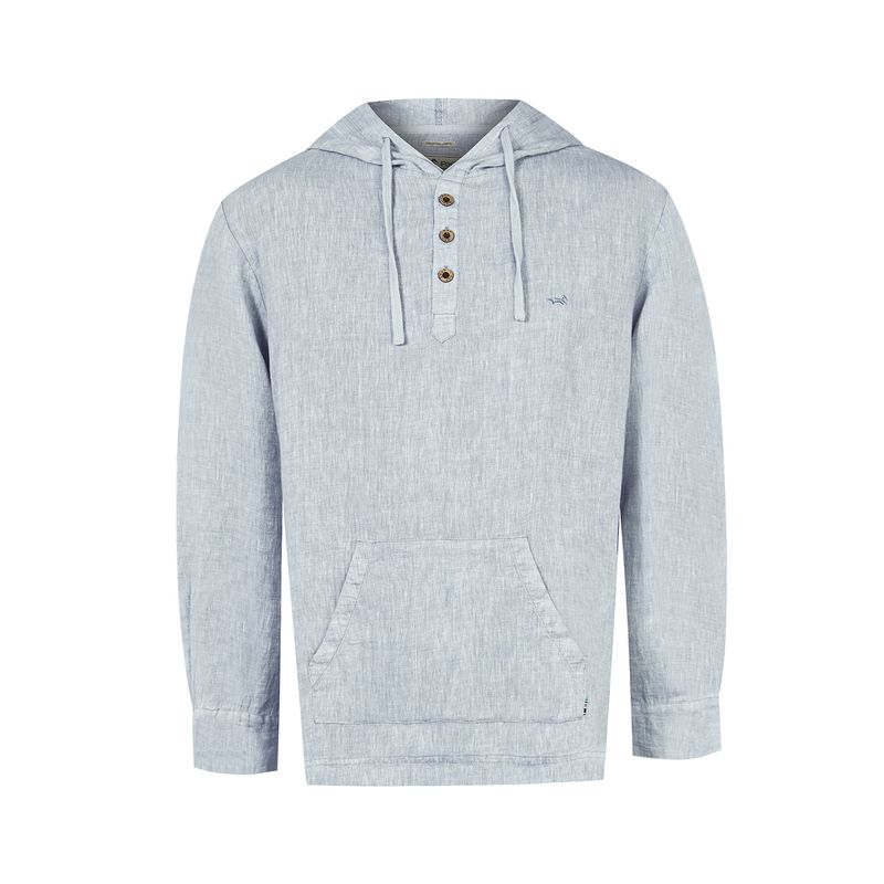 ROCKFORD - Polerón Lino Orgánico Verde Linen Hombre ROCKFORD