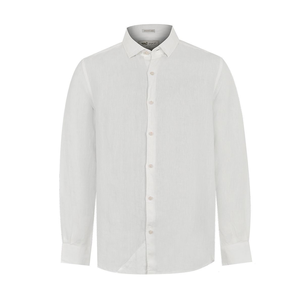 ROCKFORD - Camisa Lino Orgánico Linenpro Café Hombre ROCKFORD