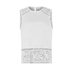ROCKFORD - Blusa Lino Orgánico Blanco Mele Mujer