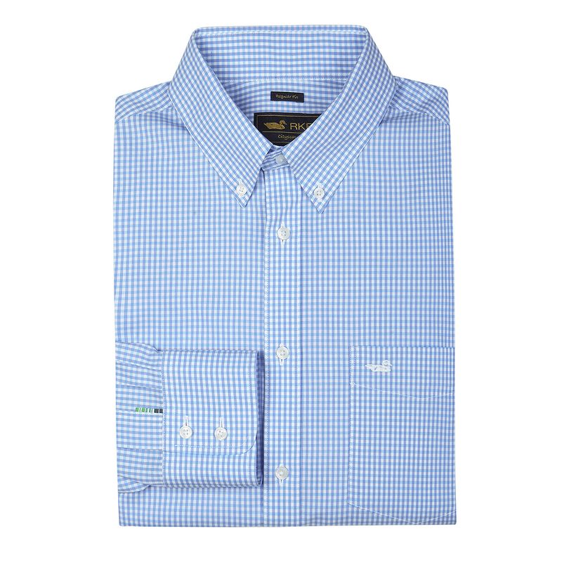 ROCKFORD - Camisa Libre de Arrugas Azul Cielo WF Hombre ROCKFORD