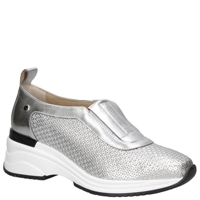 MINGO - Zapatilla Casual Mujer Plateado Mingo