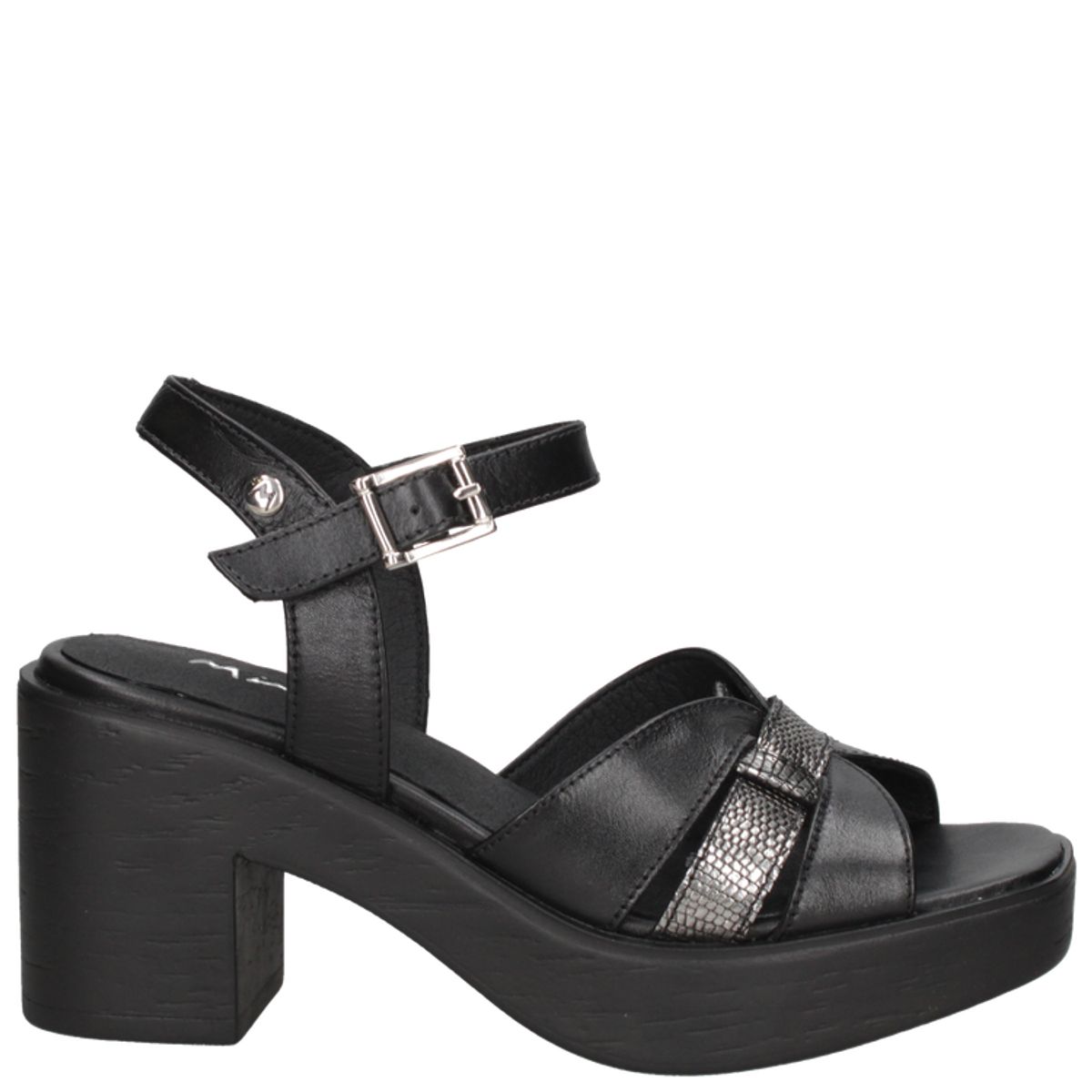 MINGO - Sandalia Casual Mujer Negro Mingo