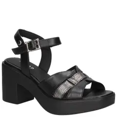MINGO - Sandalia Casual Mujer Negro