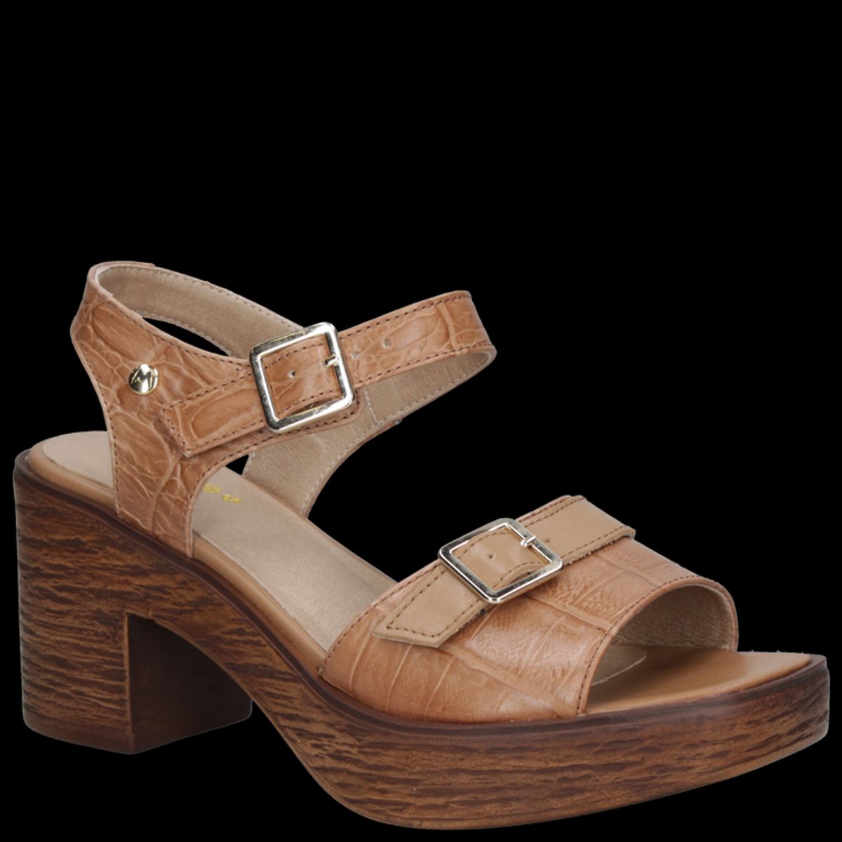 MINGO - Sandalia Casual Mujer Marrón claro Mingo