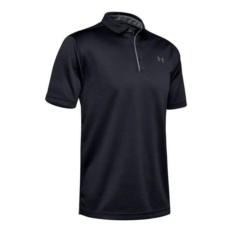 UNDER ARMOUR - Polo UA Tech para hombre Negro UNDER ARMOUR
