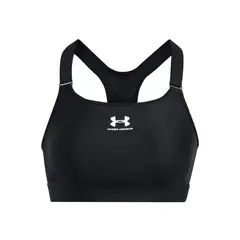 UNDER ARMOUR - Sostén HeatGear Armor High mujer Negro