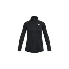 UNDER ARMOUR - Polerón half zip UA Tech para niña Negro