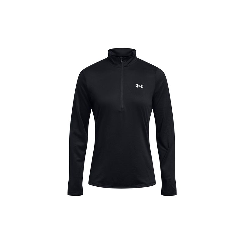 UNDER ARMOUR - Polerón UA Tech half zip para mujer Negro UNDER ARMOUR