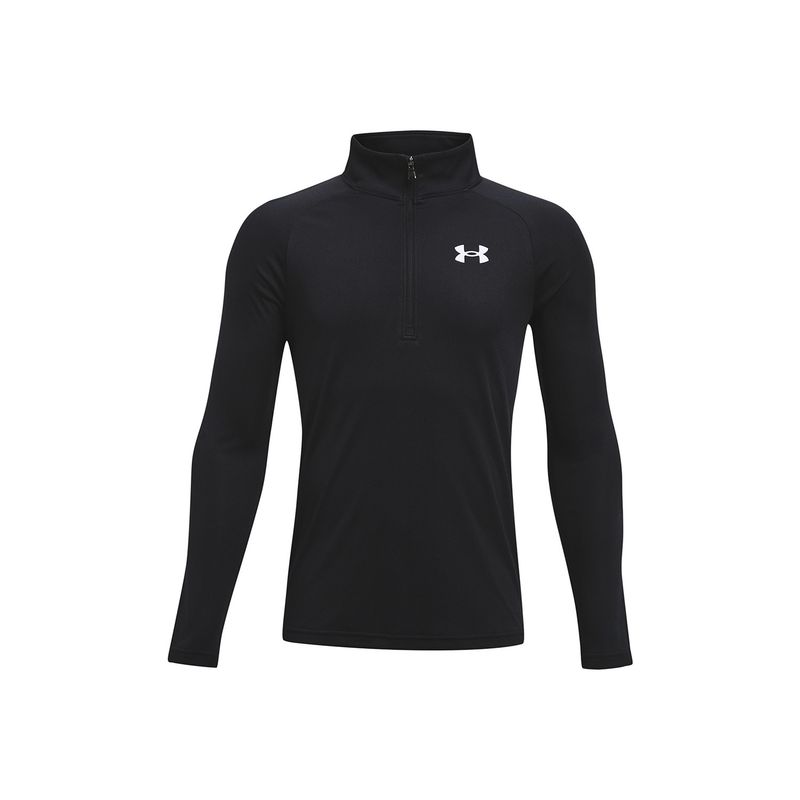 UNDER ARMOUR - Polerón UA Tech Half zip para niño Negro UNDER ARMOUR.