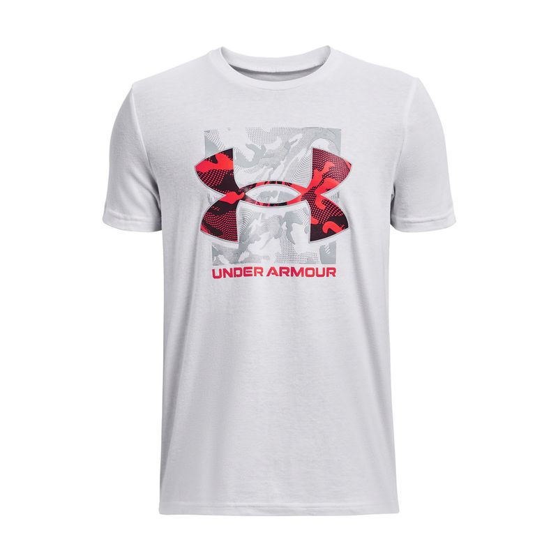 UNDER ARMOUR - Polera manga corta BoxLogoCamo niño Blanco UNDER ARMOUR.-