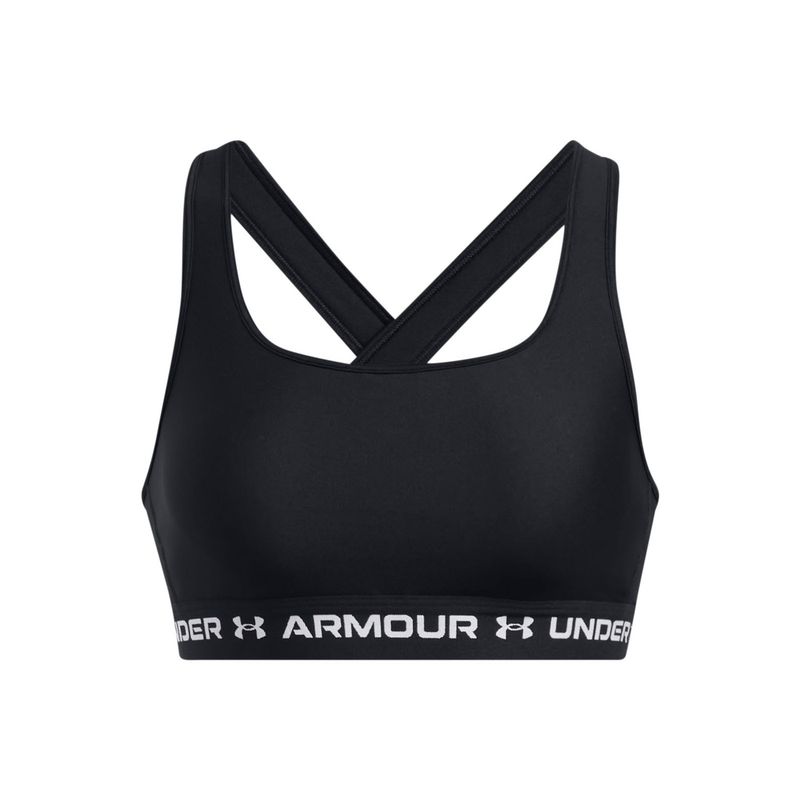 UNDER ARMOUR - Sostén Armour MidCrossback mujer Negro UNDER ARMOUR