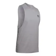 UNDER ARMOUR - Polera Sin Mangas Ua Leftchest Hombre Gris