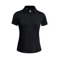 UNDER ARMOUR - Polera Manga Corta de Golf para mujer Playoff negro