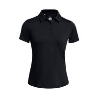 Polera Manga Corta de Golf para mujer Playoff negro