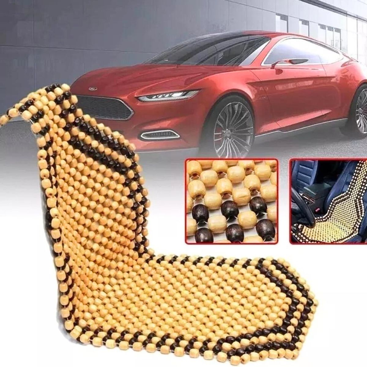 GENERICO - Respaldo De Asientos Para Auto Camioneta De Madera Relajante