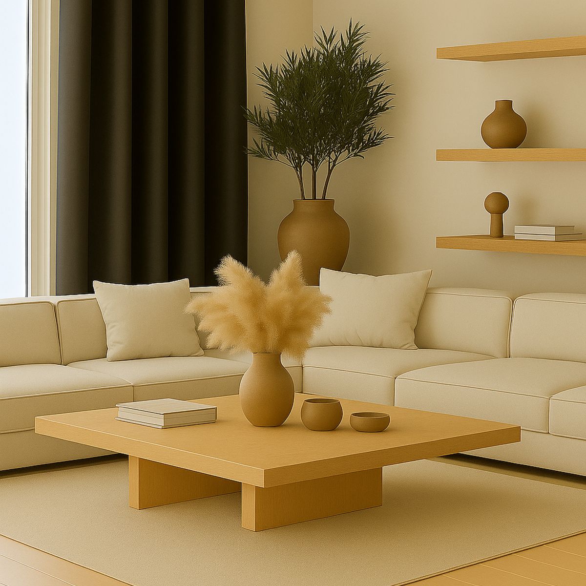 CLEMS CORTINAS - Pack 2 Cortina Tradicional 100% Blackout Cafe Oscuro