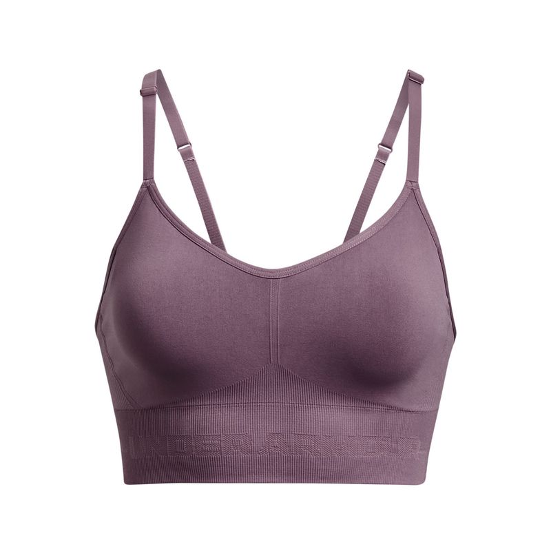 UNDER ARMOUR - Sostén low seamless Train mujer Morado UNDER ARMOUR