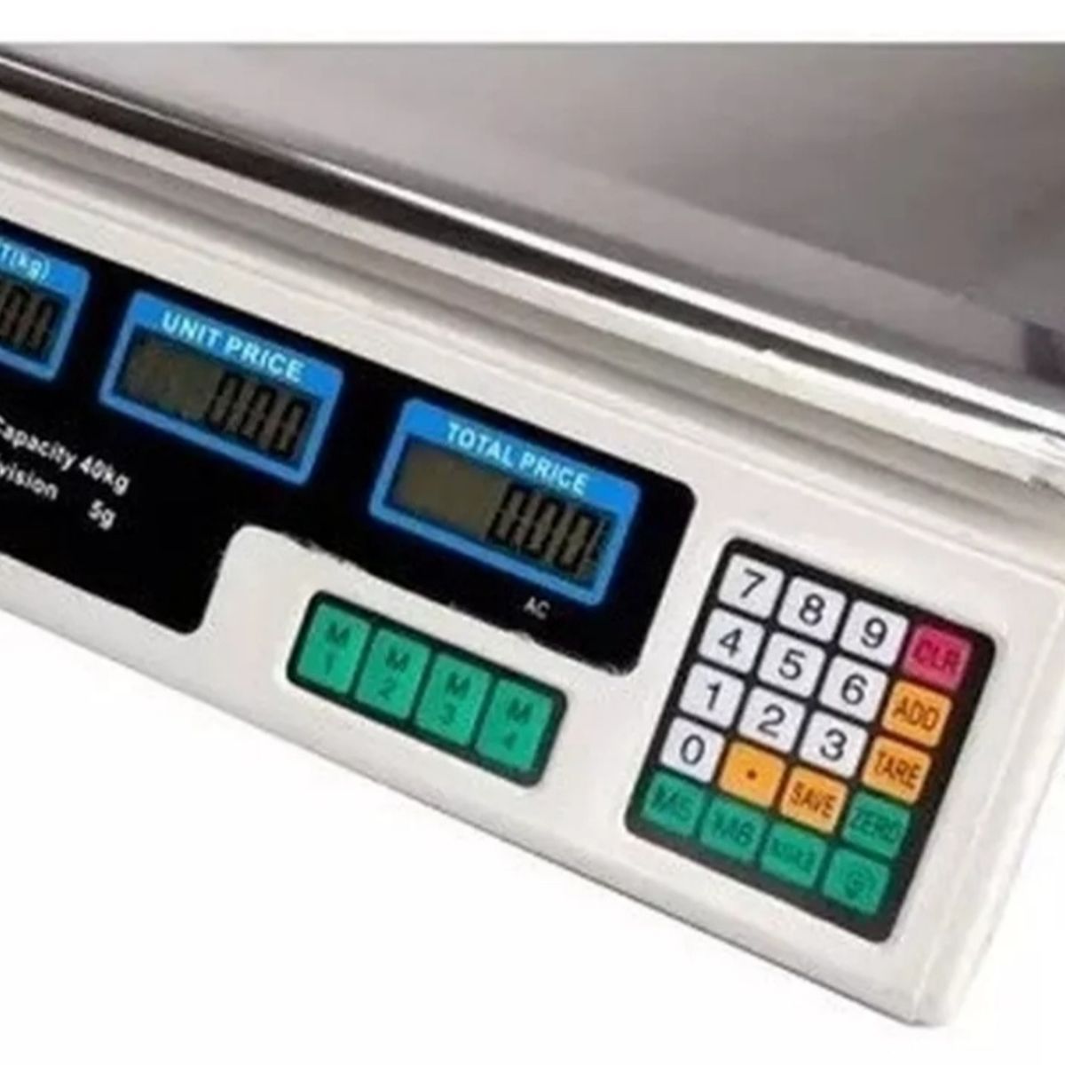 GENERICO - Báscula Comercial Digital Adkar 40kg 40kg Grisnegro