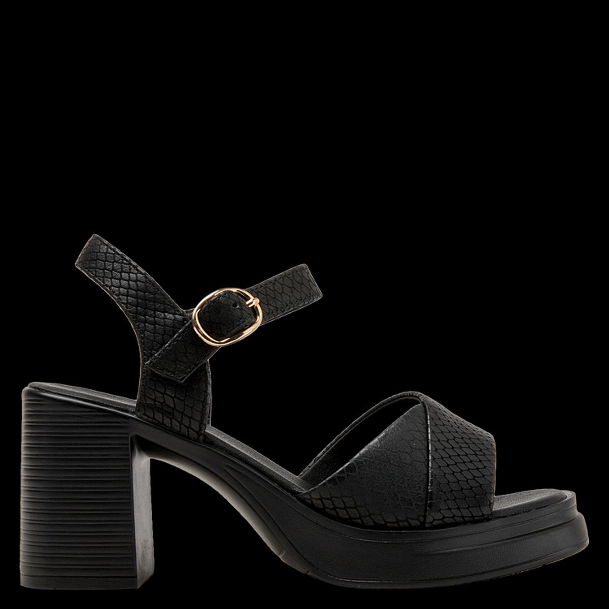 BRUNO ROSSI - Sandalia Casual Mujer Negro Bruno Rossi