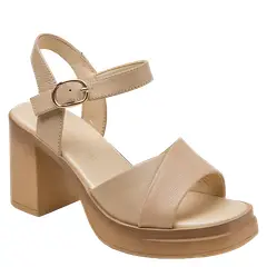 BRUNO ROSSI - Sandalia Casual Mujer Beige
