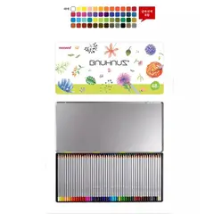 MONAMI - Caja metálica 48 lápices de colores Bauhaus