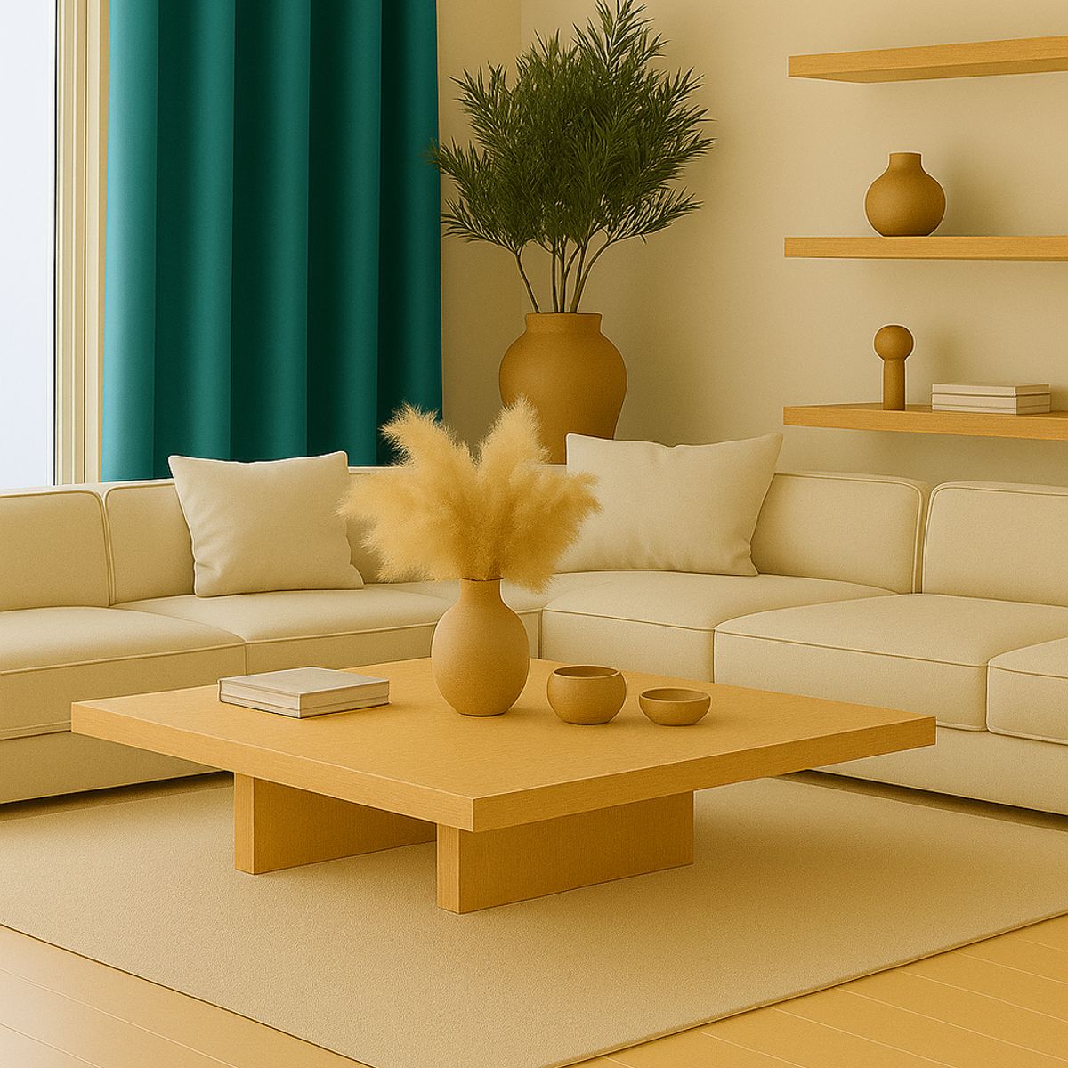 CLEMS CORTINAS - Pack 2 Cortina Tradicional 100% Blackout Turquesa