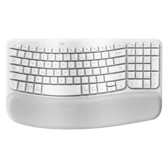 LOGITECH - Teclado Wave Key RF Inalámbrico + Bluetooth QWERTY Español Blanco