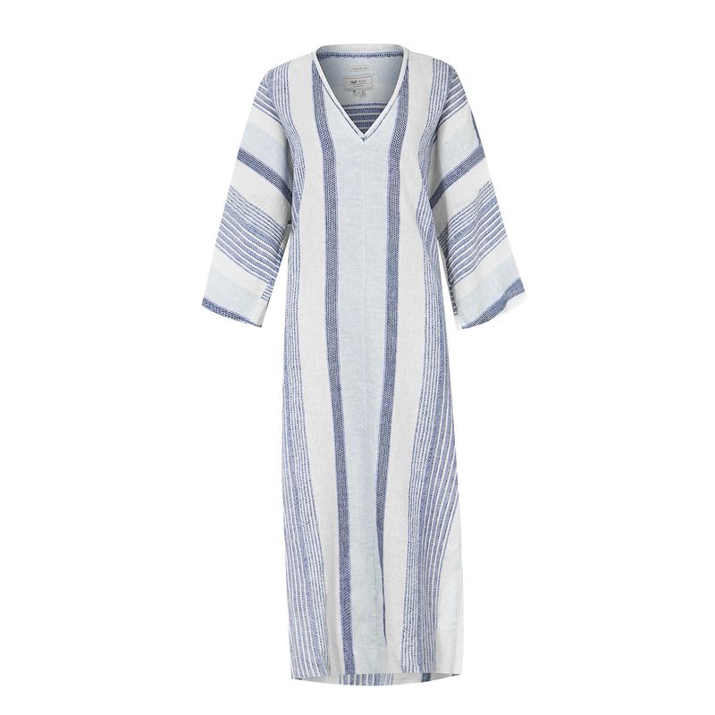 ROCKFORD - vestido Algodón Orgánico Azul Kala Mujer ROCKFORD.-